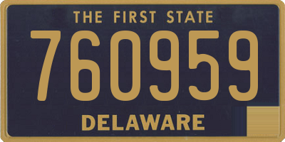DE license plate 760959