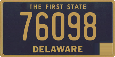 DE license plate 76098