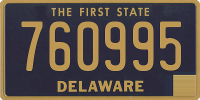 DE license plate 760995