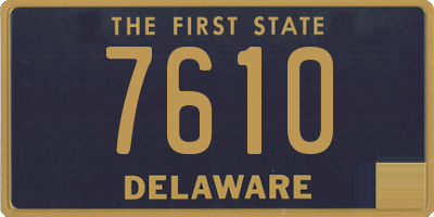 DE license plate 7610