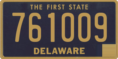 DE license plate 761009