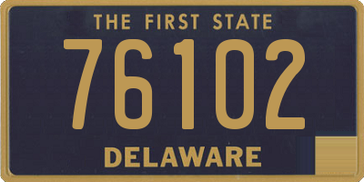 DE license plate 76102