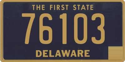 DE license plate 76103