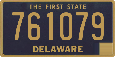 DE license plate 761079
