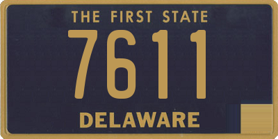 DE license plate 7611