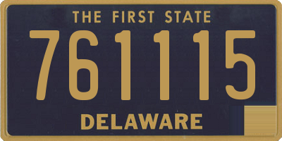 DE license plate 761115