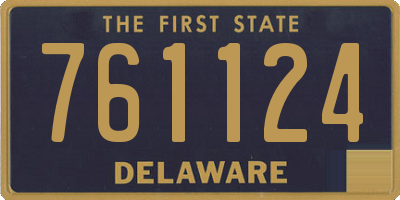 DE license plate 761124