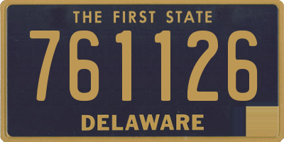 DE license plate 761126