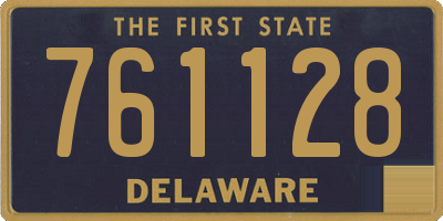 DE license plate 761128