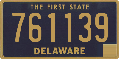 DE license plate 761139