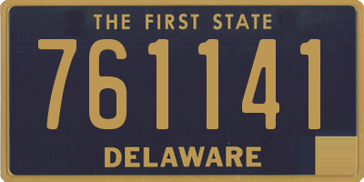 DE license plate 761141