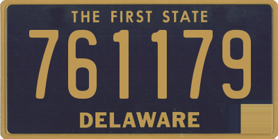 DE license plate 761179