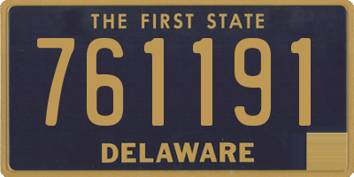 DE license plate 761191