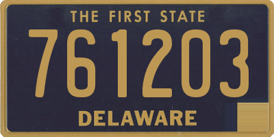 DE license plate 761203