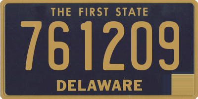 DE license plate 761209