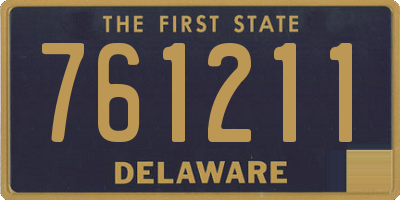 DE license plate 761211