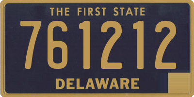 DE license plate 761212