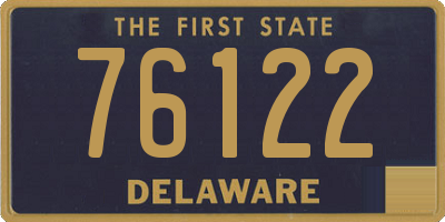 DE license plate 76122