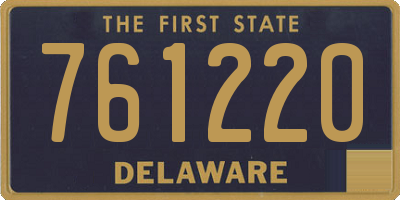 DE license plate 761220