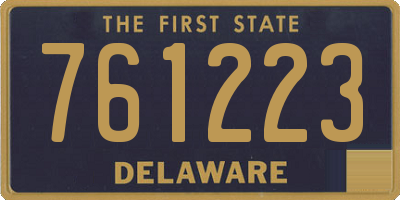 DE license plate 761223