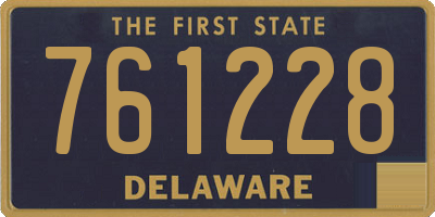 DE license plate 761228