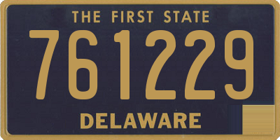 DE license plate 761229