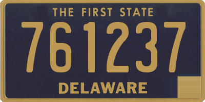 DE license plate 761237