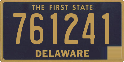 DE license plate 761241