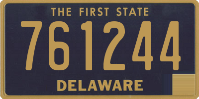 DE license plate 761244