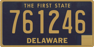 DE license plate 761246