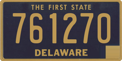 DE license plate 761270
