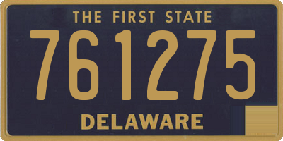 DE license plate 761275