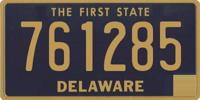 DE license plate 761285