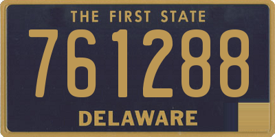 DE license plate 761288