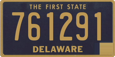 DE license plate 761291