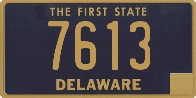 DE license plate 7613