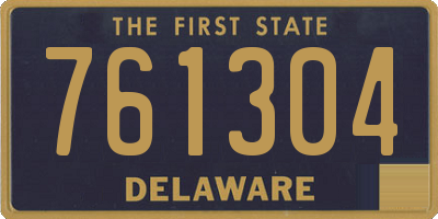 DE license plate 761304