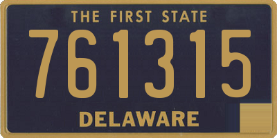 DE license plate 761315