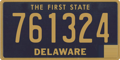 DE license plate 761324