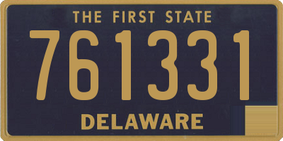 DE license plate 761331