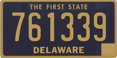 DE license plate 761339