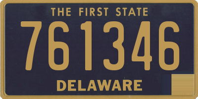 DE license plate 761346