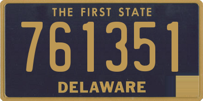 DE license plate 761351