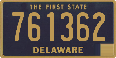 DE license plate 761362