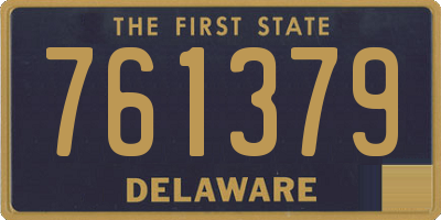 DE license plate 761379