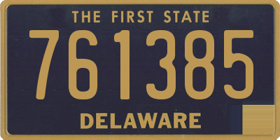 DE license plate 761385