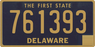DE license plate 761393