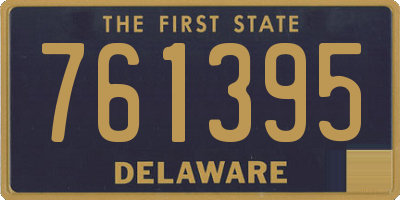 DE license plate 761395