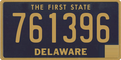 DE license plate 761396