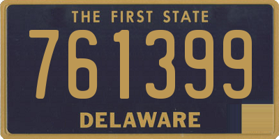 DE license plate 761399